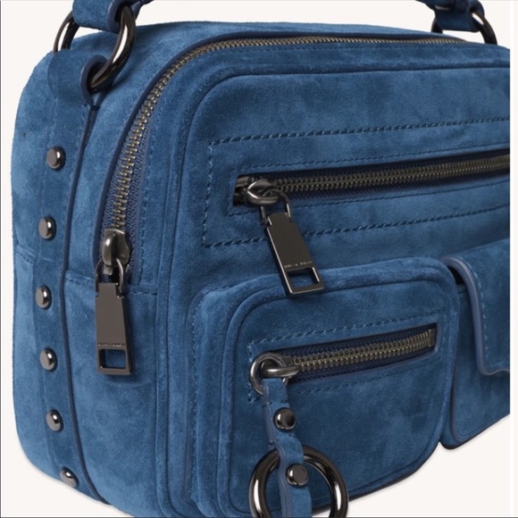Rebecca Minkoff Bags Rebecca Minkoff Jett Boxy Deepteal Suede Bag Poshmark